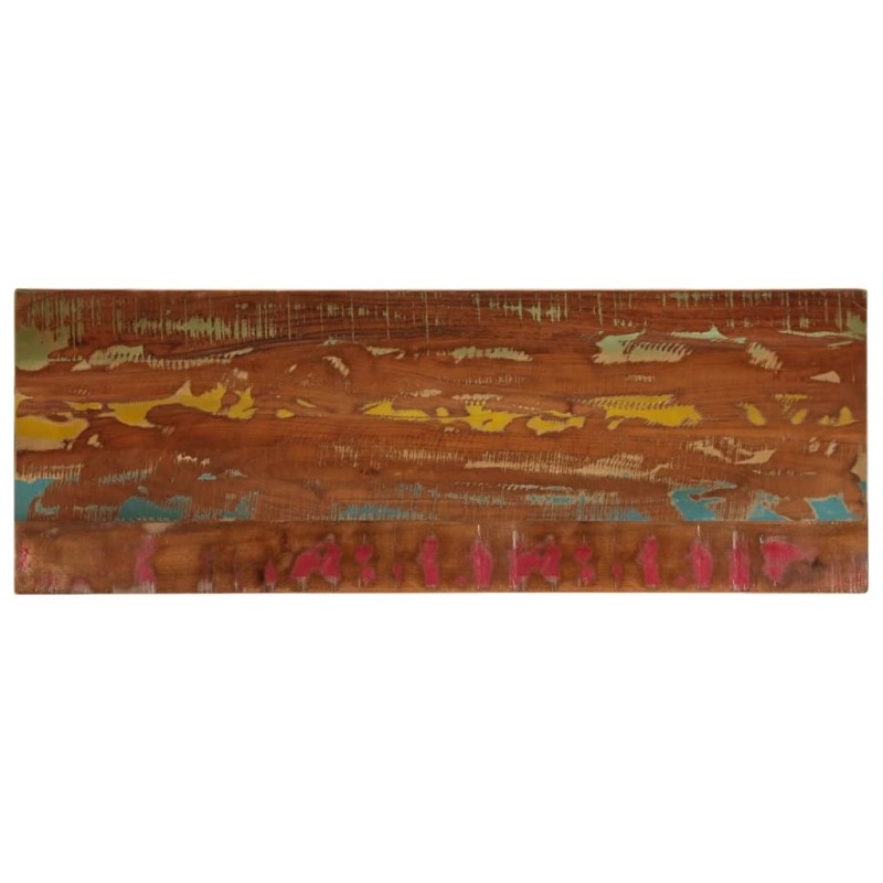 Dessus de table 160x50x3,8cm rectangulaire bois massif récupéré 