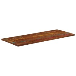 Dessus de table 160x50x3,8cm rectangulaire bois massif récupéré 