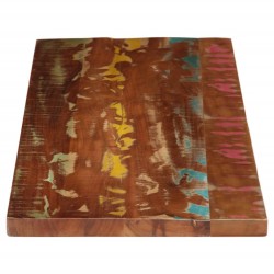 Dessus de table 160x50x3,8cm rectangulaire bois massif récupéré 