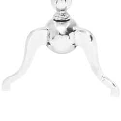 Table auxiliaire carrée Aluminium Argenté 