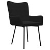 Chaises à manger lot de 2 Noir Velours 