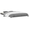 Cadre de lit sans matelas gris 120x190 cm bois de pin massif 