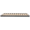 Cadre de lit sans matelas gris 120x190 cm bois de pin massif 