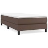 Cadre de lit sans matelas marron 80x200 cm similicuir 