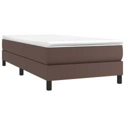 Cadre de lit sans matelas marron 80x200 cm similicuir 