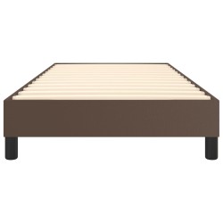 Cadre de lit sans matelas marron 80x200 cm similicuir 