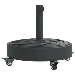 Base de parasol avec roues pour mâts Ø38 / 48 mm 27 kg rond 
