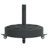 Base de parasol avec roues pour mâts Ø38 / 48 mm 27 kg rond 