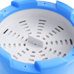 Écumoire de piscine et pompe avec adaptateur 16 cm Plastique 