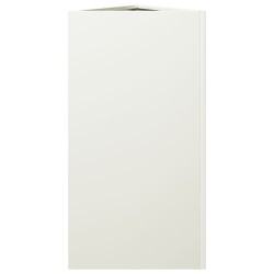 Jardinière blanc triangulaire 40x34,5x70 cm acier 