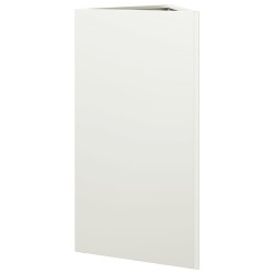 Jardinière blanc triangulaire 40x34,5x70 cm acier 