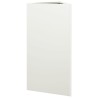Jardinière blanc triangulaire 40x34,5x70 cm acier 