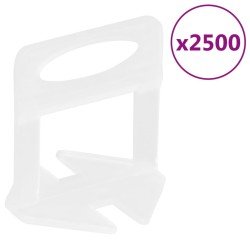 Clips de nivellement de carreaux 2500 pcs 1,5 mm 