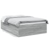 Cadre de lit sans matelas sonoma gris 135x190 cm 