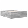Cadre de lit sans matelas sonoma gris 135x190 cm 