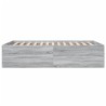 Cadre de lit sans matelas sonoma gris 135x190 cm 