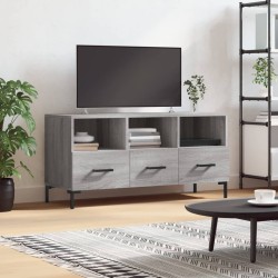 Meuble TV sonoma gris 102x36x50 cm bois d'ingénierie 