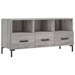 Meuble TV sonoma gris 102x36x50 cm bois d'ingénierie 