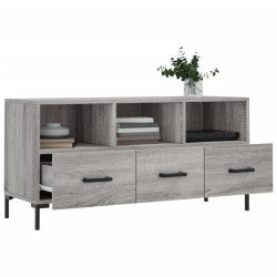 Meuble TV sonoma gris 102x36x50 cm bois d'ingénierie 