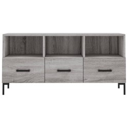 Meuble TV sonoma gris 102x36x50 cm bois d'ingénierie 