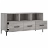 Meuble TV sonoma gris 102x36x50 cm bois d'ingénierie 