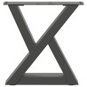 Pieds de table basse 2 pièces Anthracite 40 x (30-31,3) cm Acier 