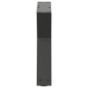 Pieds de table basse 2 pièces Anthracite 40 x (30-31,3) cm Acier 