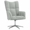 Chaise de relaxation Gris clair Velours 