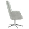 Chaise de relaxation Gris clair Velours 