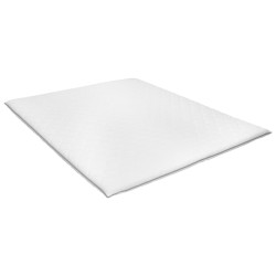 Sur-matelas 140 x 200 cm Mousse à mémoire de forme Visco 6 cm 