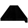 Appuis de fenêtre 2 pcs marron foncé bois de chêne massif 