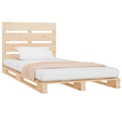 Cadre de lit sans matelas 90x200 cm bois de pin massif 
