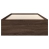 Cadre de lit sans matelas chêne marron 100x200 cm 