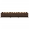 Cadre de lit sans matelas chêne marron 100x200 cm 