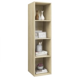 Meuble TV mural Chêne sonoma 37x37x142,5 cm Bois d’ingénierie 