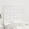 Têtes de lit 2 pcs Blanc 90x5x78/88 cm Similicuir 