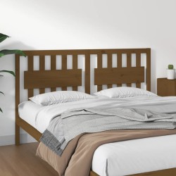 Tête de lit Marron miel 155,5x4x100 cm Bois massif de pin 