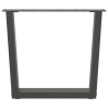 Pieds de table basse en forme de V, 2 pièces, anthracite, 50 x (42-43,3) cm, acier 
