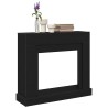 Cadre de cheminée chêne noir 100x30x87,5 cm bois d'ingénierie 