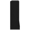 Cadre de cheminée chêne noir 100x30x87,5 cm bois d'ingénierie 