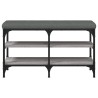 Banc à chaussures sonoma gris 82x32x47 cm Bois d'ingénierie 