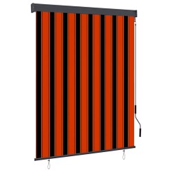 Store roulant d'extérieur 140x250 cm Orange et marron 