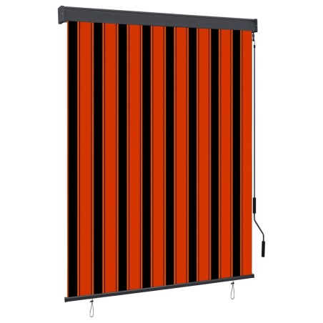 Store roulant d'extérieur 140x250 cm Orange et marron 