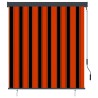 Store roulant d'extérieur 140x250 cm Orange et marron 