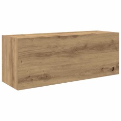 Armoire murale de bain chêne artisanal bois d'ingénierie 