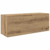 Armoire murale de bain chêne artisanal bois d'ingénierie 