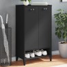 Armoire à chaussures VIKEN noir bois d'ingénierie 