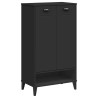 Armoire à chaussures VIKEN noir bois d'ingénierie 