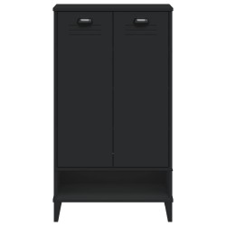 Armoire à chaussures VIKEN noir bois d'ingénierie 