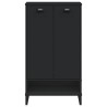 Armoire à chaussures VIKEN noir bois d'ingénierie 